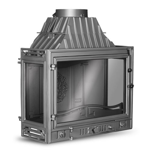 Insert de cheminée à 3 faces - W3 PLB - kawmet - à bois / à combustible solide