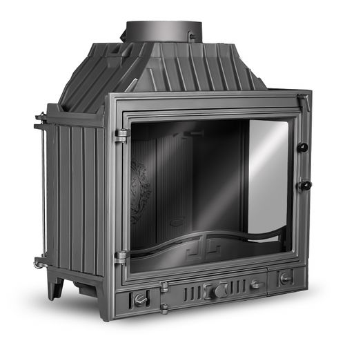 Insert de cheminée d'angle - W4 PB - kawmet - à bois / à combustible solide