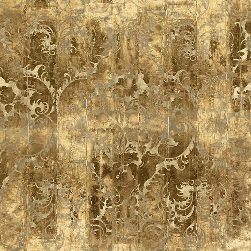 Papier peint contemporain - LUSTRE - La Aurelia Design - à motif / aspect bois / doré