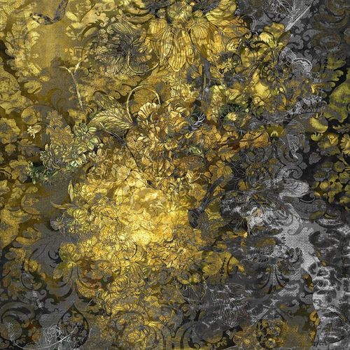 Papier peint contemporain - ILLUMINATE - La Aurelia Design - à motif / aspect tissu / doré