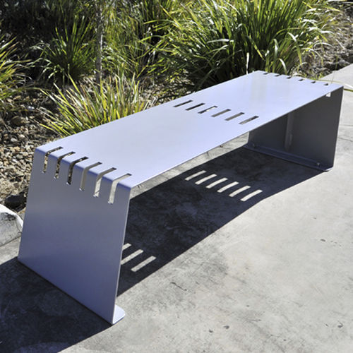 Banc public contemporain - ASTON  - Urban Fountains and Furniture - en acier / en aluminium / professionnel