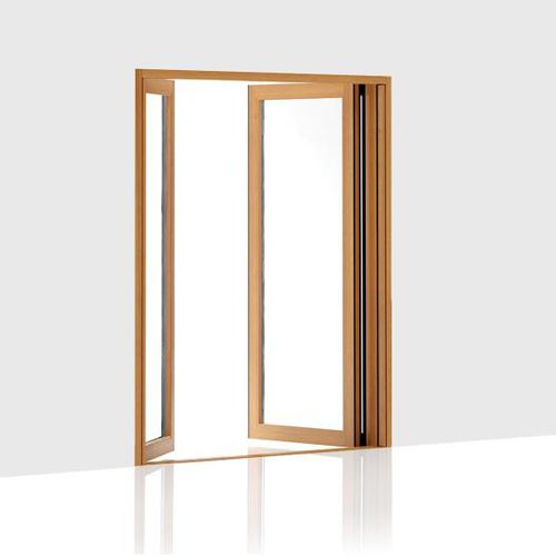 Porte-fenêtre battante - 203 - Centor - en chêne / aluminium / à double vitrage