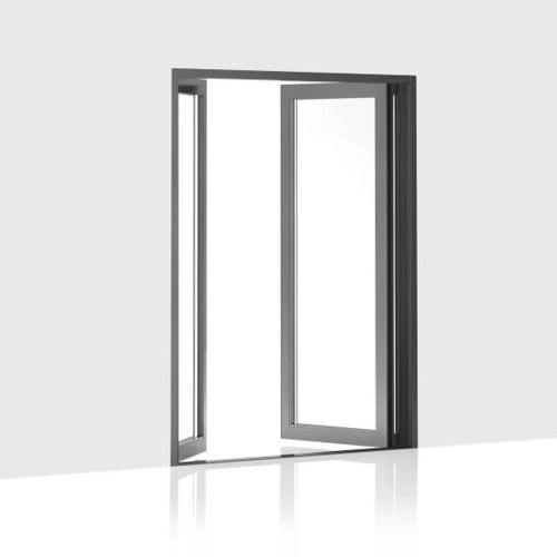 Porte-fenêtre battante - 303 - Centor - aluminium / à double vitrage / à isolation thermique