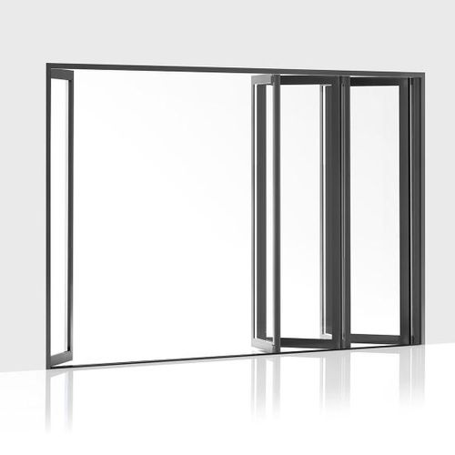 Baie vitrée pliante - 305 - Centor - aluminium / à double vitrage / à triple vitrage