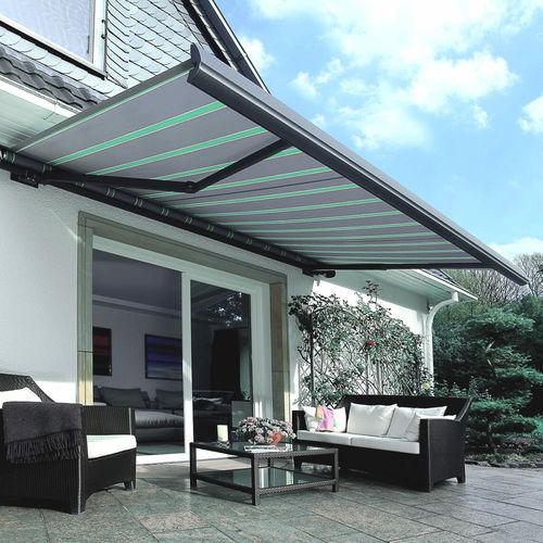 Store banne rétractable - ELIPS - Aluminante - motorisé / professionnel / de terrasse