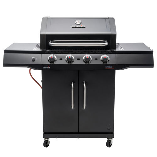 Barbecue à gaz - PERFORMANCE CORE B 4 - CHARBROIL - sur roulettes / en fonte / en acier inoxydable