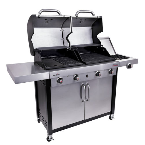 Barbecue à gaz - PROFESSIONAL 4600 S  - CHARBROIL - sur roulettes / en fonte / en acier inoxydable