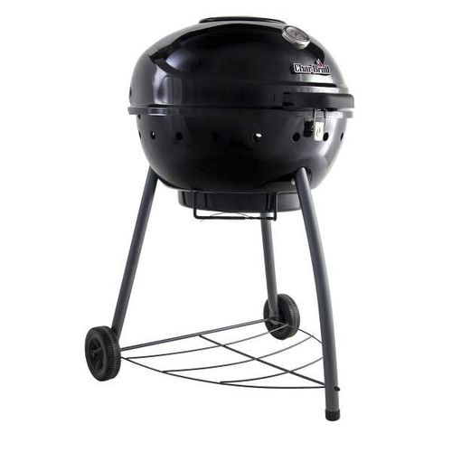 Barbecue à charbon - KETTLEMAN  - CHARBROIL - sur roulettes / en acier inoxydable / en porcelaine