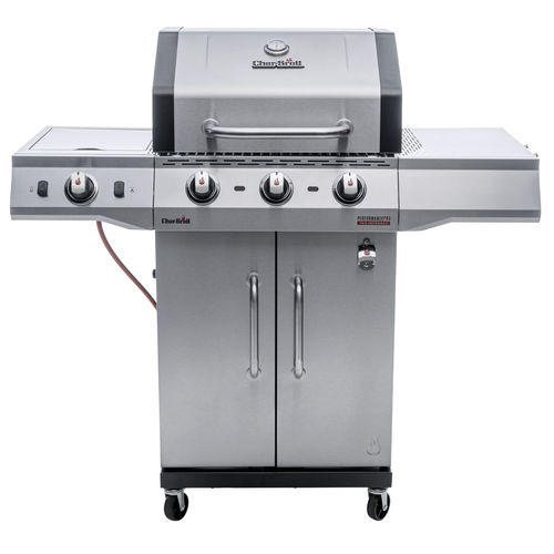 Barbecue à gaz - PERFORMANCE PRO S 3 - CHARBROIL - sur roulettes / en fonte / en acier inoxydable