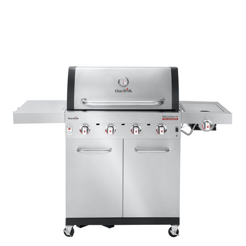 Barbecue à gaz - PROFESSIONAL PRO S 4 - CHARBROIL - sur roulettes / en fonte / en acier inoxydable