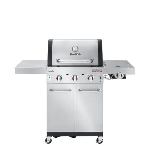 Barbecue à gaz - PROFESSIONAL PRO S 3 - CHARBROIL - sur roulettes / en fonte / en acier inoxydable