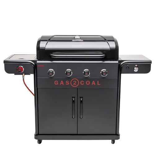 Barbecue à gaz - Gas2Coal Special Edition 4 - CHARBROIL - à charbon / sur roulettes / en acier
