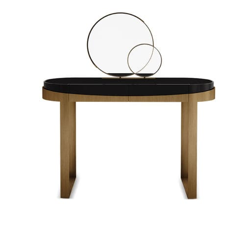 Coiffeuse contemporaine - ALDRICH - Porus studio - en bois laqué / en laiton brossé