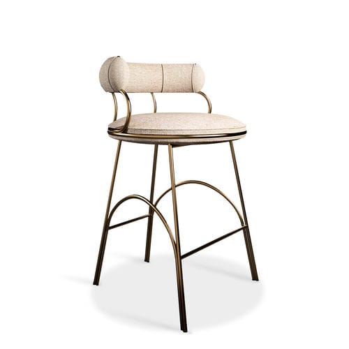 Chaise de bar contemporaine - AUSTIN - Porus studio - pour salon / d'intérieur / en velours