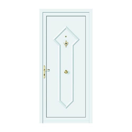 Porte d'entrée - ORO : BACO - ALUPORTA - en aluminium / battante / laquée