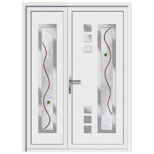 Porte d'entrée - BISMUTO - ALUPORTA - en aluminium / en inox / en polyuréthane