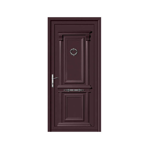 Porte d'entrée - ARQUITECTURA PERFECTA : ATLAS  - ALUPORTA - en aluminium / battante / semi-vitrée