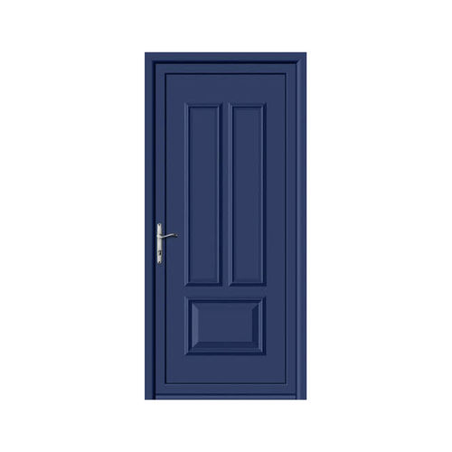 Porte d'entrée - ARQUITECTURA PERFECTA : HEFESTOS  - ALUPORTA - en aluminium / battante / semi-vitrée