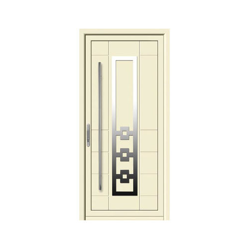 Porte d'entrée - RANURADOS : COBALTO  - ALUPORTA - en aluminium / battante / semi-vitrée