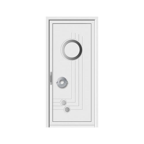 Porte d'entrée - MANGANESO - ALUPORTA - en aluminium / battante / pleine