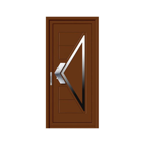 Porte d'entrée - VANADIO  - ALUPORTA - en aluminium / battante / semi-vitrée