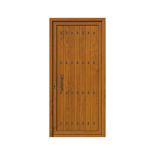Porte d'entrée - RUSTICOS : FEBO RUSTICO - ALUPORTA - en aluminium / battante / pleine
