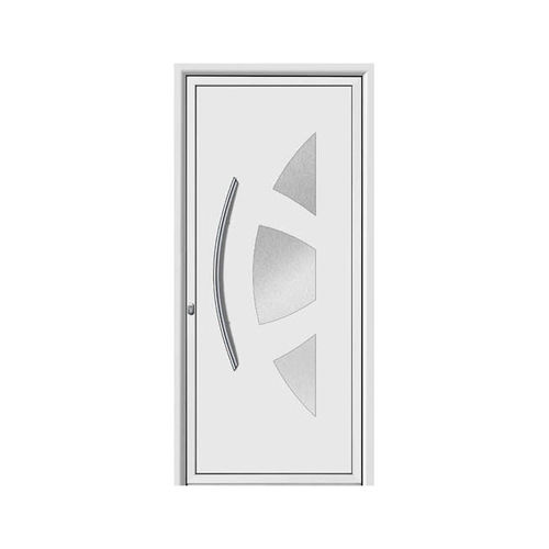 Porte d'entrée - EVOLUCION : XENON A - ALUPORTA - en aluminium / en inox / en PVC
