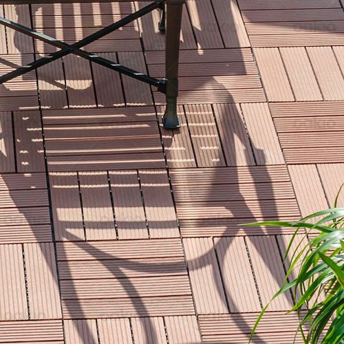 Revêtement de sol WPC - INIWOOD - Oakio Plastic Wood Building Materials Co.,Ltd. - résidentiel / en dalles / aspect bois