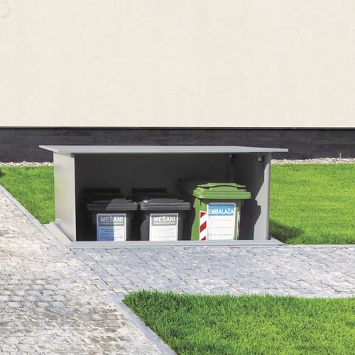 Cache-conteneur résidentiel - HideOUT 3-phase - Dukin d.o.o. - de recyclage / en aluminium / en acier à revêtement par poudre