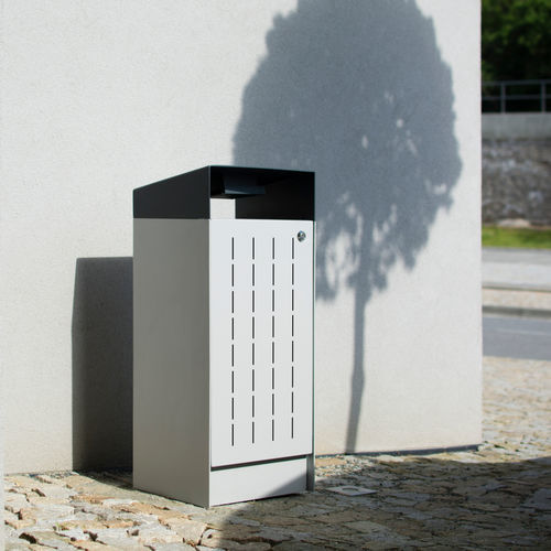 Poubelle publique - RAILA - STREETPARK s.r.o. - en acier / en acier inoxydable / en bois