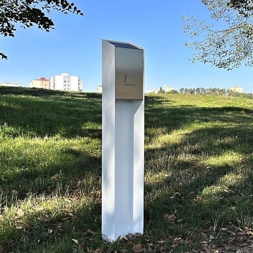 Cendrier sur pied - D.N.A. ASH - STREETPARK s.r.o. - en acier galvanisé / en inox / en acier à revêtement par poudre