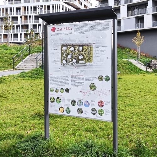 Panneau d'information pour espace public - UNITAB - STREETPARK s.r.o.