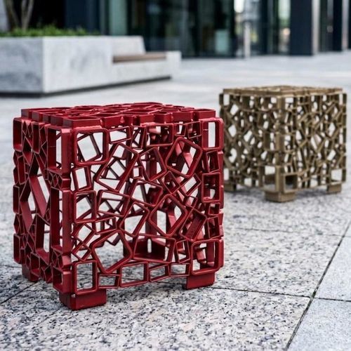 Banc public design industriel - LCU4 - STREETPARK s.r.o. - en acier galvanisé / en acier / en acier peint