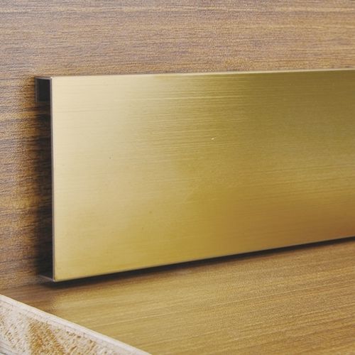Plinthe dorée - SJP60  - FOSHAN  JECA  LIMITED - en acier inox / rectangulaire / pour cablage électrique