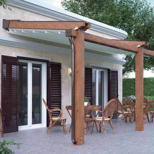 Pergola adossée - ALBORI WOOD - RGM srl - en bois / en métal / en PVC