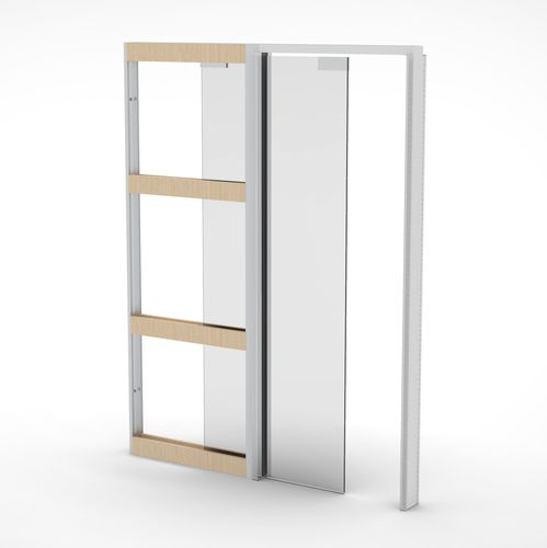 Système à galandage pour porte coulissante en verre - FRAMELESS GLASS CAVITY FRAME - Premium Sliding Doors