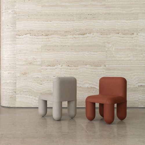 Chaise contemporaine - Hello - NOOM - d'intérieur / en tissu / avec piètement en métal