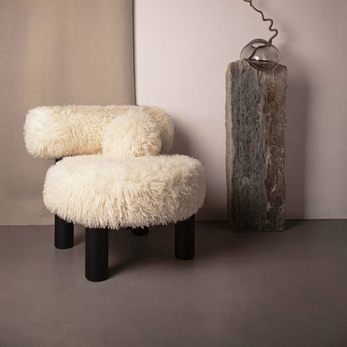 Chauffeuse contemporaine - Gropius CS2 - NOOM - en tissu / en bois / fait main
