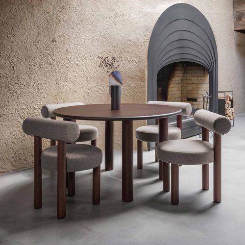 Table à manger contemporaine - Paul - NOOM - en frêne / en placage de bois / en marbre