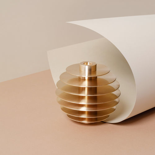 Bougeoir en laiton - ORB  - NOOM - en acier inoxydable