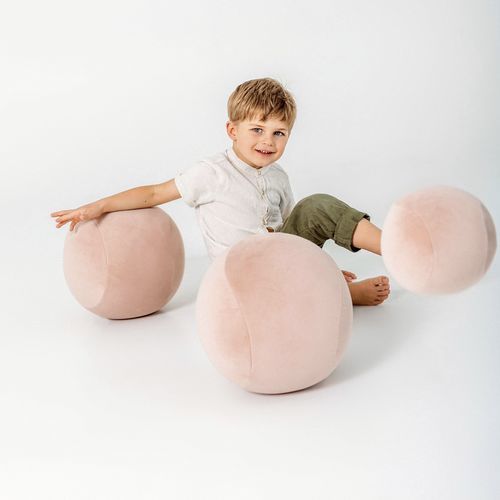 Pouf pour enfant - NOOM - contemporain / en tissu / rond