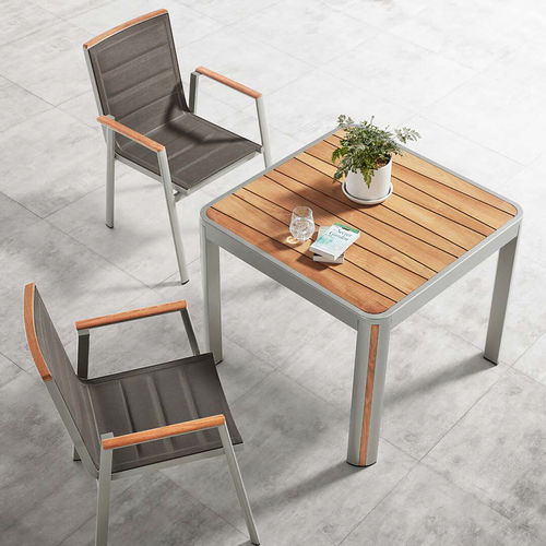 Chaise de salle à manger contemporaine - HY-40020 - Howvin outdoor furtniture - de jardin / en Textilene® / en bois composite