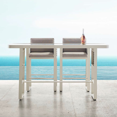 Table mange-debout contemporaine - HY-50016Z - Howvin outdoor furtniture - en métal / avec piètement en métal / rectangulaire
