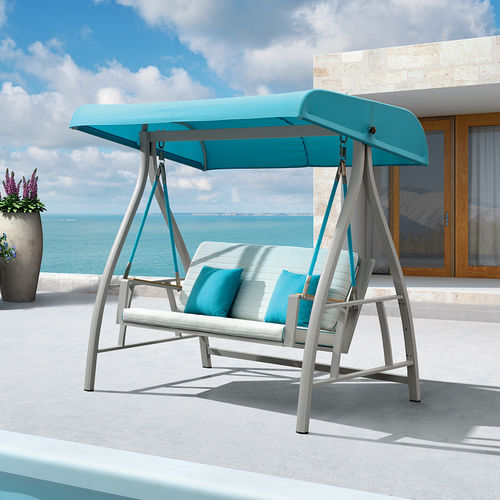 Balancelle de jardin en tissu - H-102J - Howvin outdoor furtniture - en métal / autoportante / avec coussin amovible