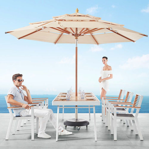Parasol en tissu - HY-20019F - Howvin outdoor furtniture - en bois