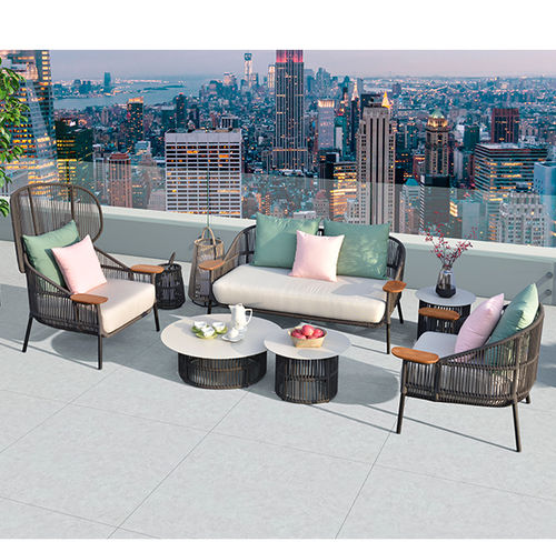 Canapé design original - H-28118 - Howvin outdoor furtniture - d'extérieur / en tissu / en corde