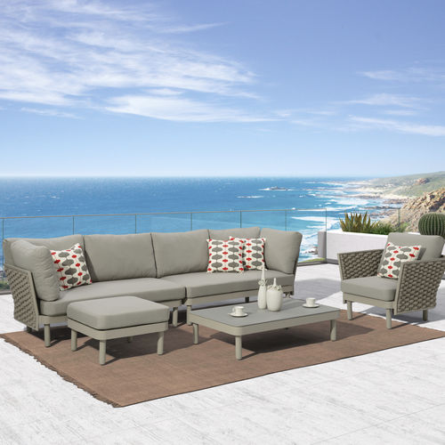 Canapé contemporain - H-25233 - Howvin outdoor furtniture - outdoor / en tissu / gris