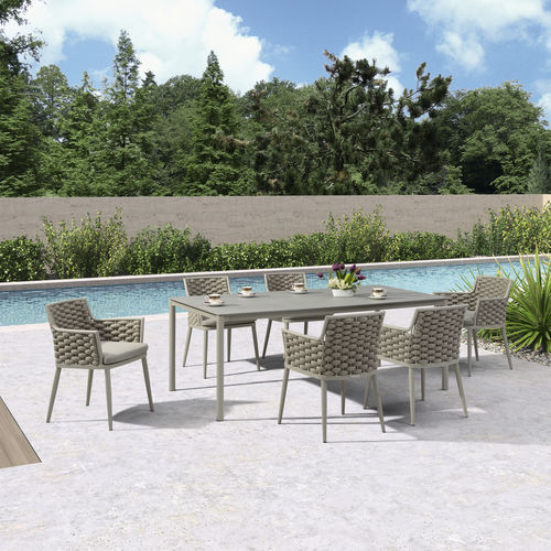 Chaise de salle à manger contemporaine - H-25232 - Howvin outdoor furtniture - d'extérieur / d'intérieur / en corde