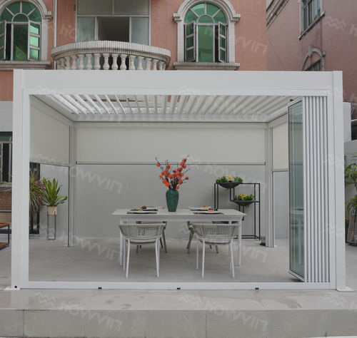 Pergola autoportée - H-818W - Howvin outdoor furtniture - en aluminium / à lames orientables / sur mesure