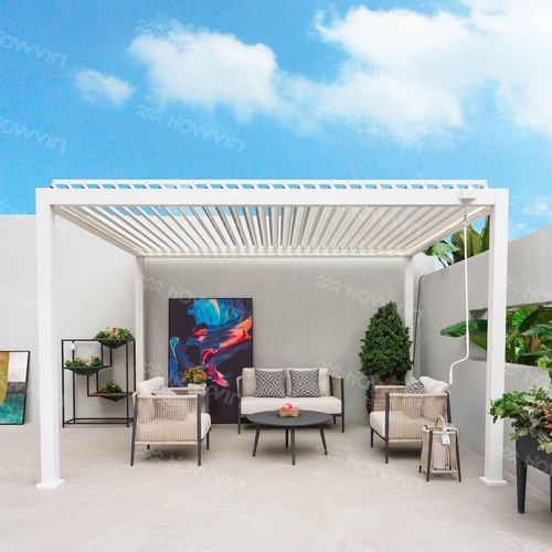 Pergola autoportée - H-728W - Howvin outdoor furtniture - en aluminium / en aluminium peint / en aluminium extrudé